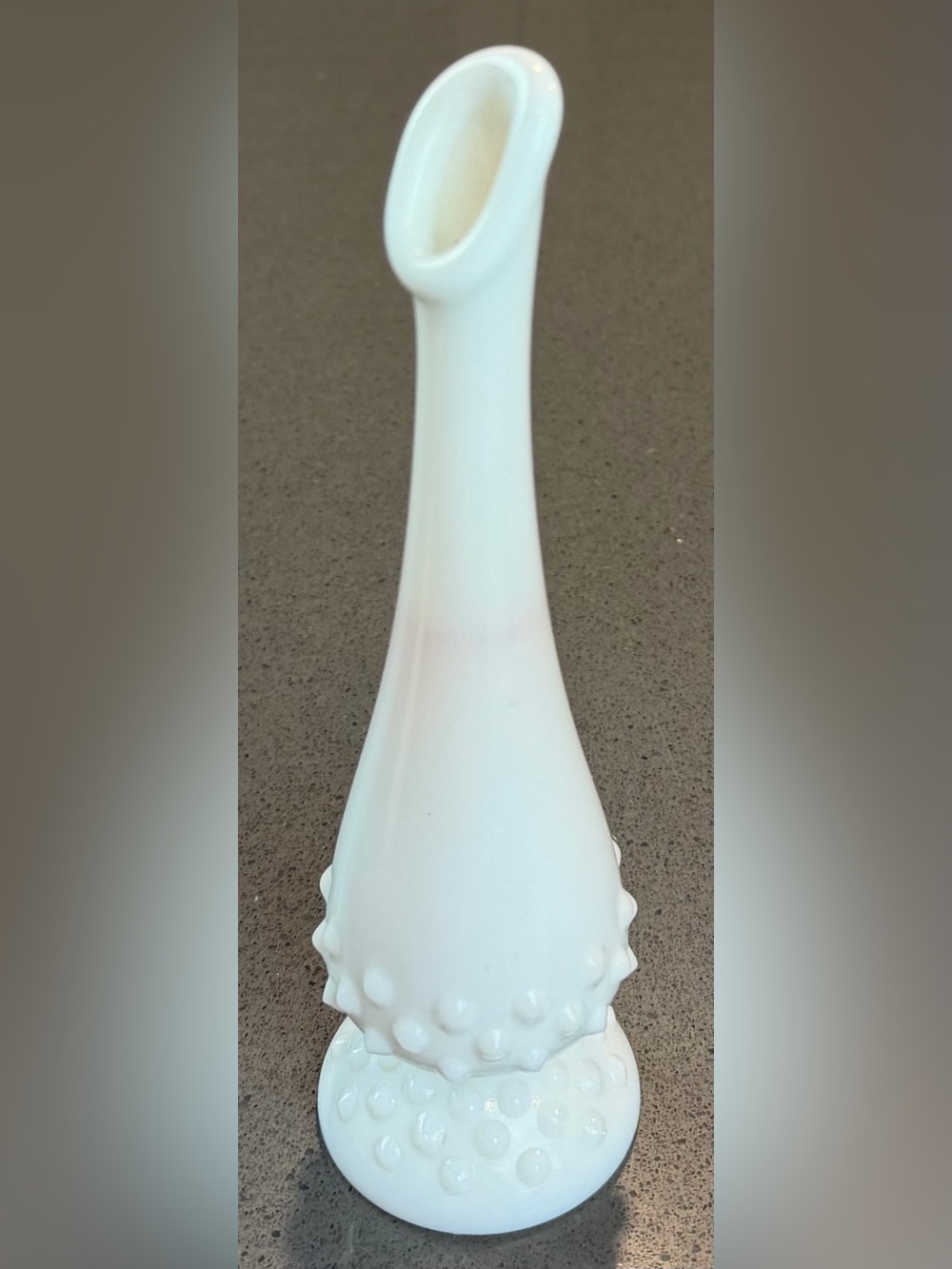 (2-Piece) Vintage White Milk Glass Hobnail Bud Vases, OS - Picture 6 of 14
